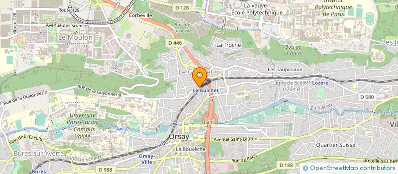 localisation de l'entreprise AURORE à ORSAY