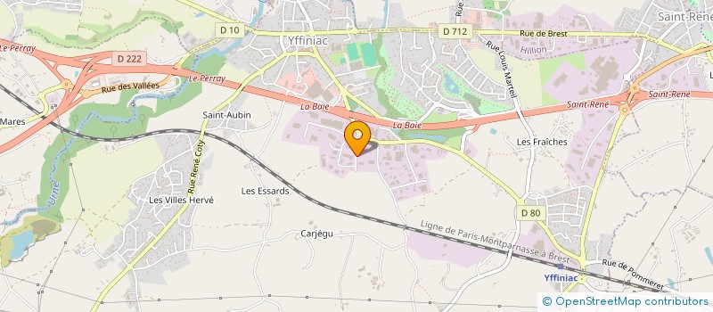 localisation de l'entreprise AURORE à YFFINIAC
