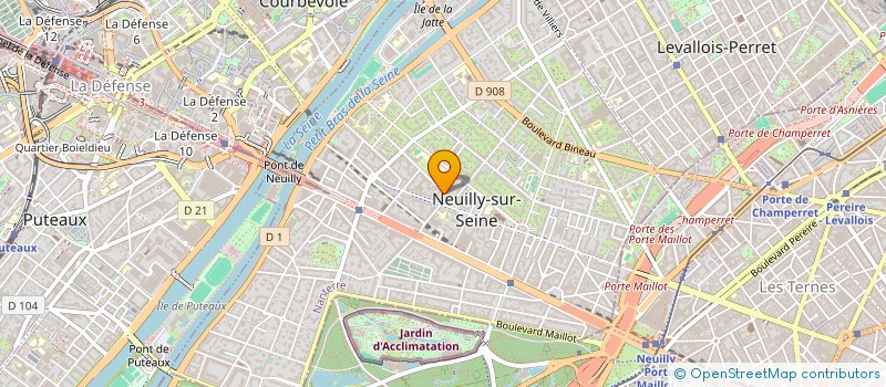 localisation de l'entreprise AURORE à NEUILLY-SUR-SEINE