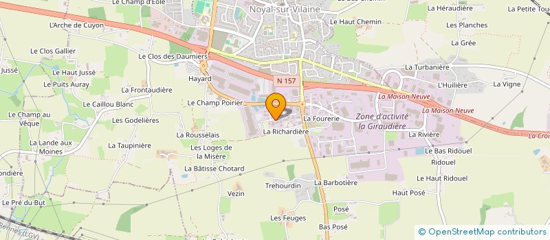 localisation de l'entreprise AURORE  NOYAL-SUR-VILAINE