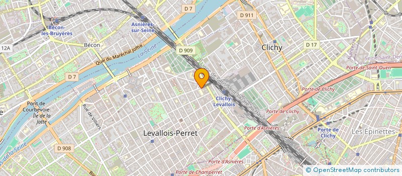 localisation de l'entreprise AURORE à LEVALLOIS-PERRET