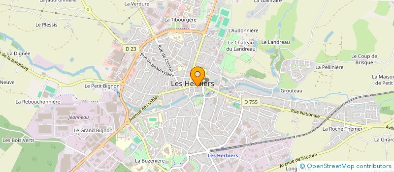 localisation de l'entreprise AURORE ALLORY  LES HERBIERS