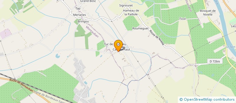 localisation de l'entreprise AURORE (ASSOCIATION POUR L'UNITE ET LA PROMOTION FRATERNELLE)  ALBEFEUILLE-LAGARDE