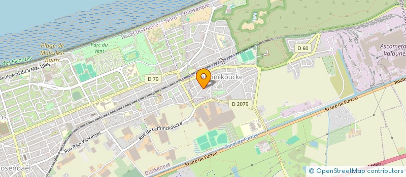 localisation de l'entreprise AURORE BEAUTY  LEFFRINCKOUCKE