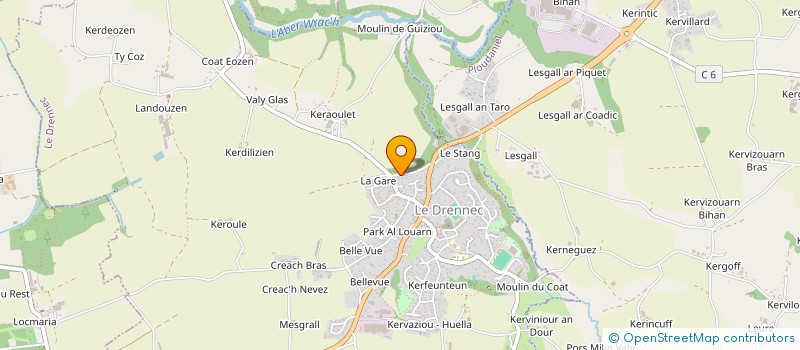 localisation de l'entreprise AURORE BOZEC  LE DRENNEC