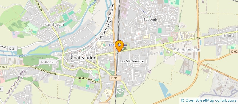 localisation de l'entreprise AURORE COIFF' à CHATEAUDUN