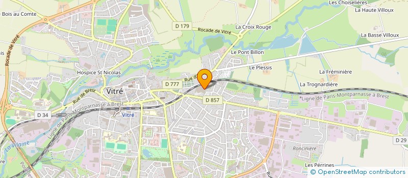 localisation de l'entreprise AURORE DE VITRE  VITRE