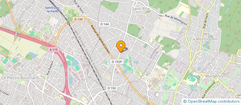 localisation de l'entreprise AURORE GRAPHIC SERVICES à SAINT-PRIX