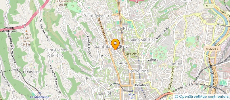 localisation de l'entreprise AURORE GUETTIER DESIGN à NICE