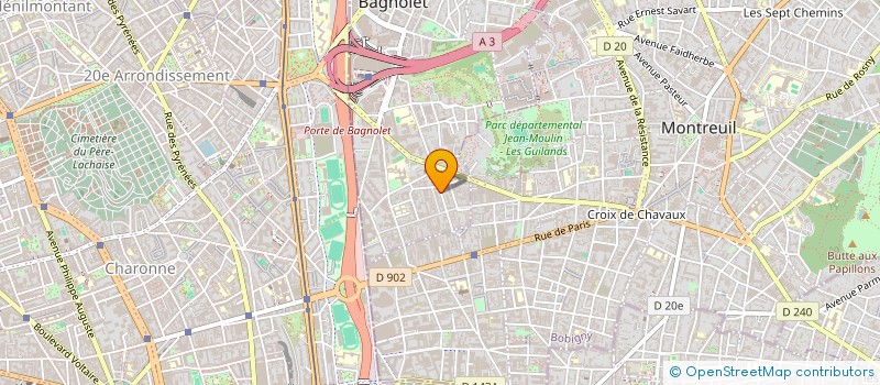 localisation de l'entreprise AURORE IMPORT EXPORT à BAGNOLET