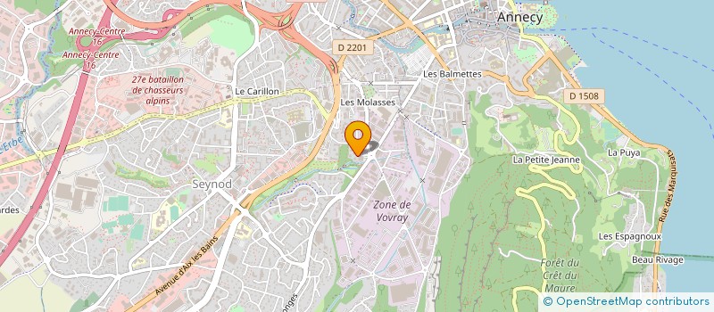 localisation de l'entreprise AURORE INDUSTRIE  ANNECY