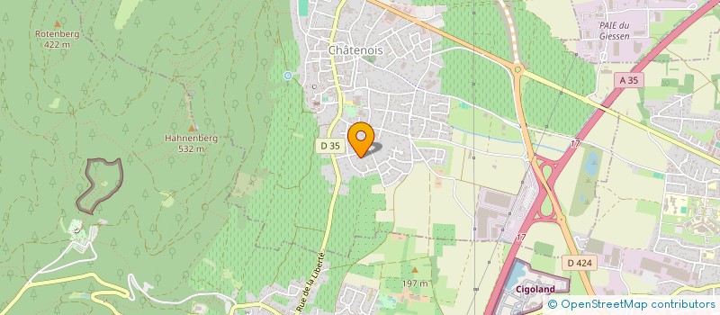 localisation de l'entreprise AURORE INVEST  CHATENOIS