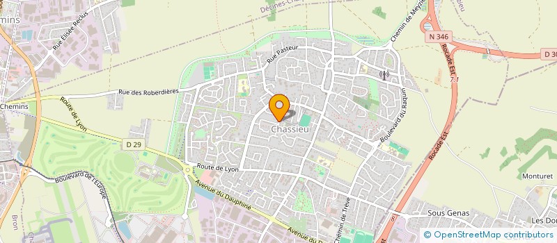 localisation de l'entreprise AURORE INVESTISSEMENT ET PARTICIPATION  CHASSIEU