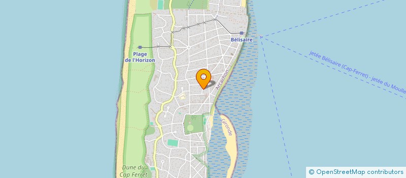 localisation de l'entreprise AURORE MELODY'S WINE & FOOD  LEGE-CAP-FERRET