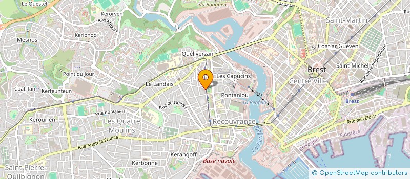 localisation de l'entreprise AURORE MITRAN  BREST