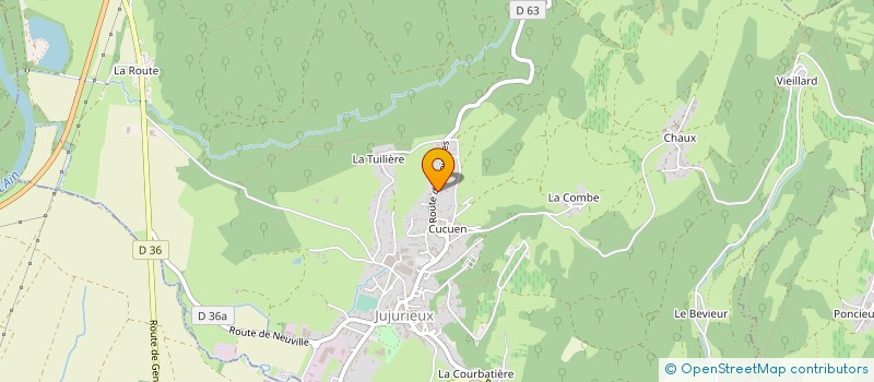 localisation de l'entreprise AURORE MUSIQUE à JUJURIEUX