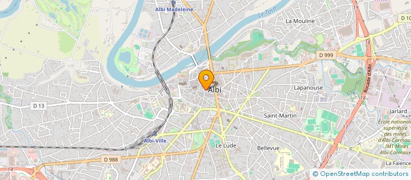 localisation de l'entreprise AURORE NAVARRO COIFFURE  ALBI