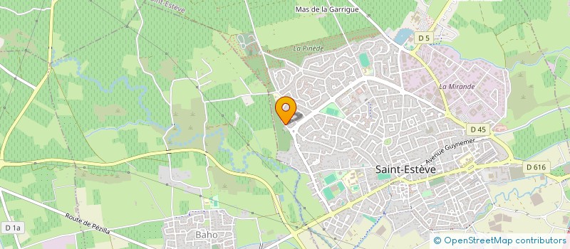 localisation de l'entreprise AURORE NOVA-SERVICE  SAINT-ESTEVE