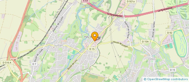 localisation de l'entreprise AURORE PISCINES à JUILLAN