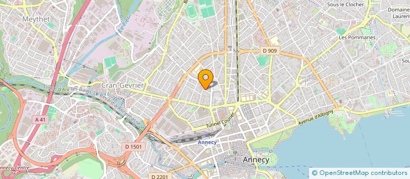 localisation de l'entreprise AURORE POLLIER à ANNECY