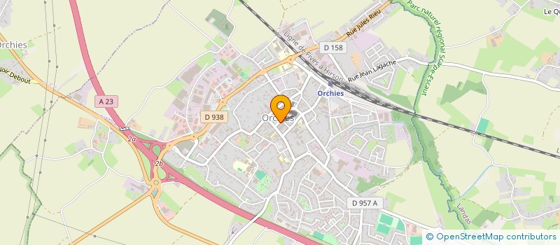 localisation de l'entreprise AURORE SANTE  ORCHIES