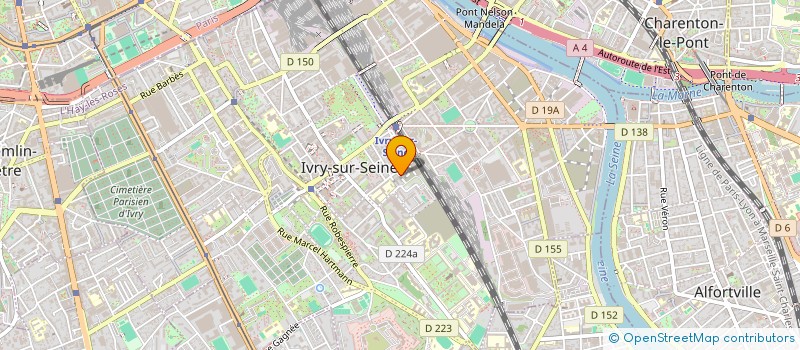 localisation de l'entreprise AURORE SERVICES  IVRY-SUR-SEINE