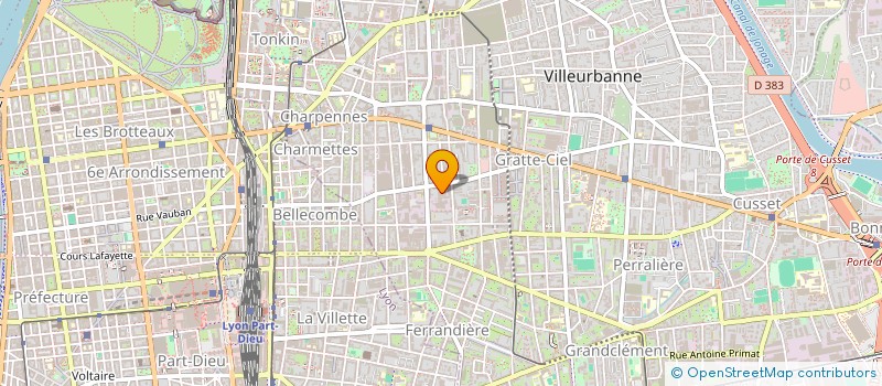 localisation de l'entreprise AURORE TRANSITION  VILLEURBANNE