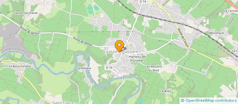 localisation de l'entreprise AURORE VAIRE à LA HAIE-FOUASSIERE