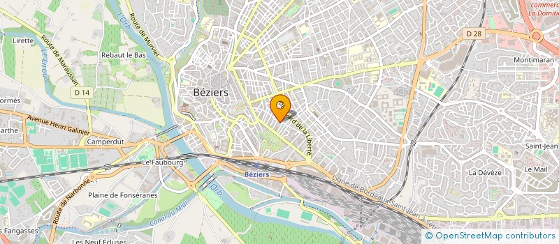 localisation de l'entreprise AURORE VIANDES à BEZIERS