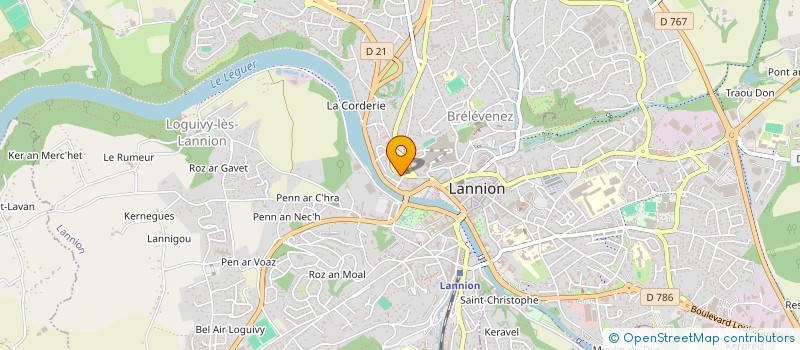localisation de l'entreprise AURORES NOUVEAUX MONDES à LANNION