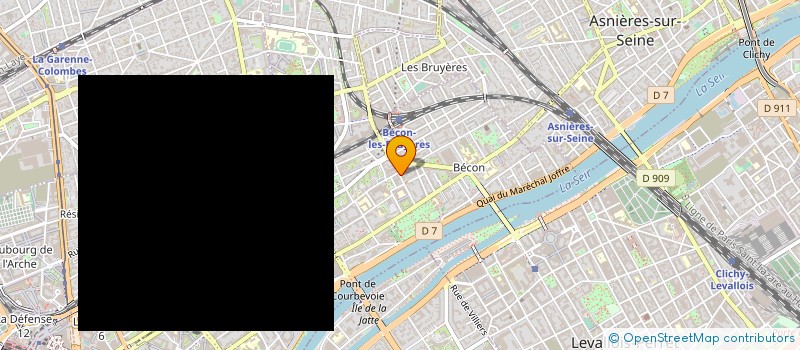 localisation de l'entreprise AUROS à COURBEVOIE