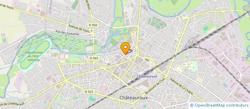 localisation de l'entreprise AUROUET SPORTS à CHATEAUROUX