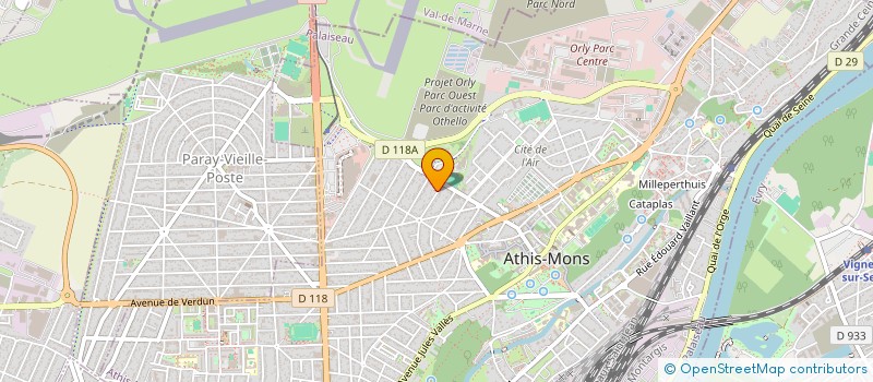 localisation de l'entreprise AUROY LIMOUSINES SERVICE à ATHIS-MONS