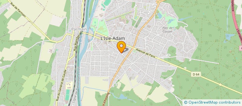 localisation de l'entreprise AURPICA  L'ISLE-ADAM