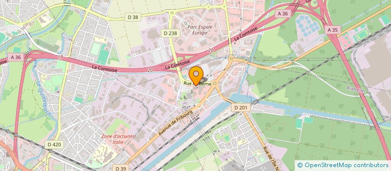 localisation de l'entreprise AURQUEN à ILLZACH