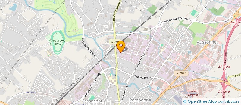 localisation de l'entreprise AURRIAC PRODUCTIONS à MONTAUBAN