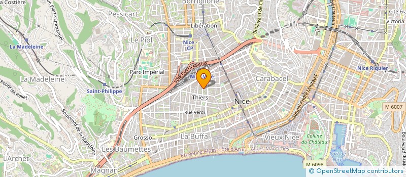 localisation de l'entreprise AURTHIBEA à NICE
