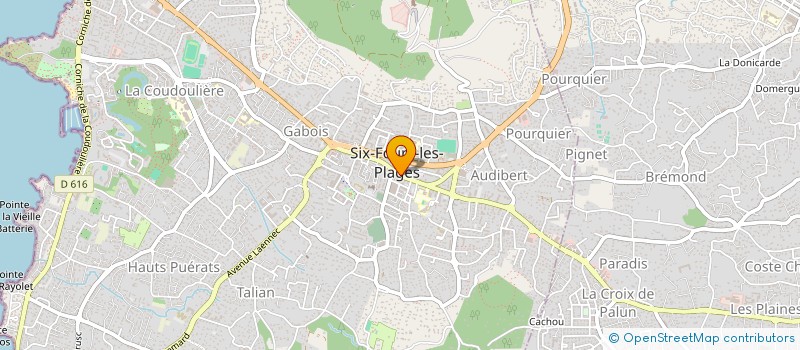 localisation de l'entreprise AURUM à SIX-FOURS-LES-PLAGES