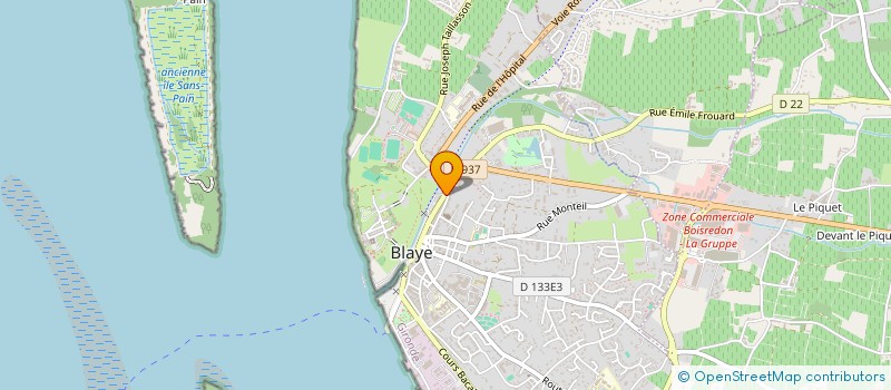 localisation de l'entreprise AURUM à BLAYE