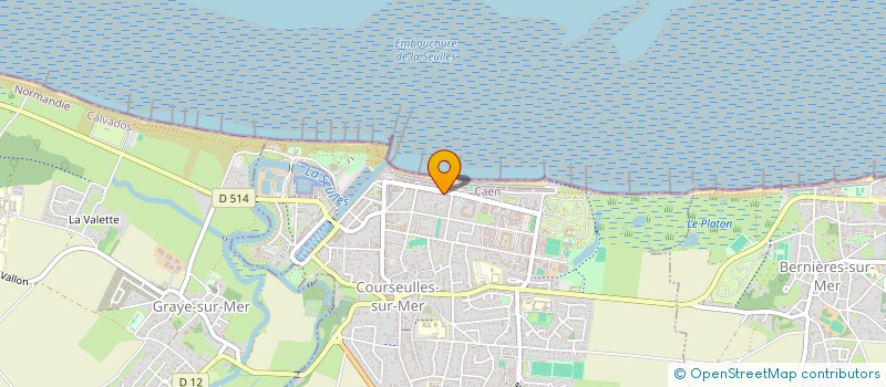 localisation de l'entreprise AURUM INVEST  COURSEULLES-SUR-MER