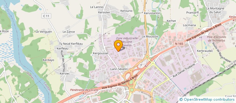 localisation de l'entreprise AURUM LEADERS à CAUDAN
