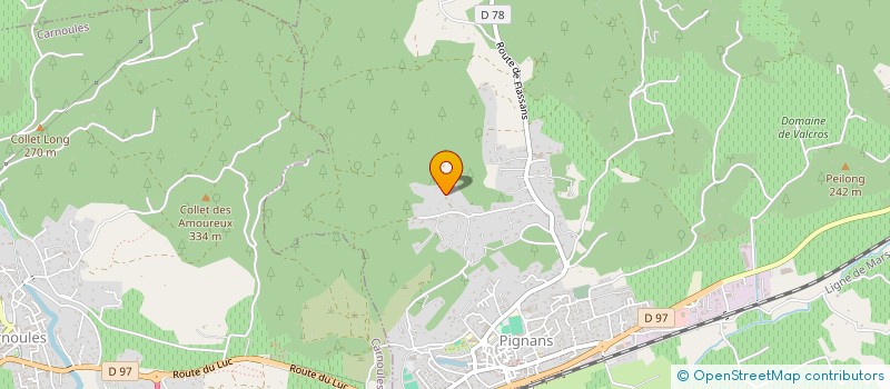 localisation de l'entreprise AURY AZUR  PIGNANS