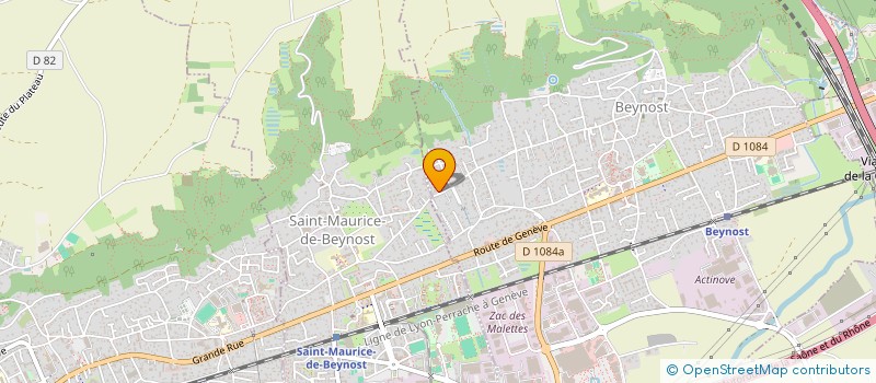 localisation de l'entreprise AURYS IMMO TREVOUX CREMIEU  BEYNOST