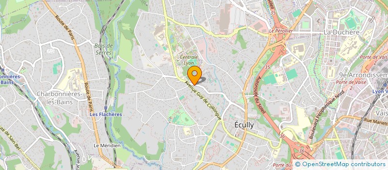 localisation de l'entreprise AUSEBAM  ECULLY