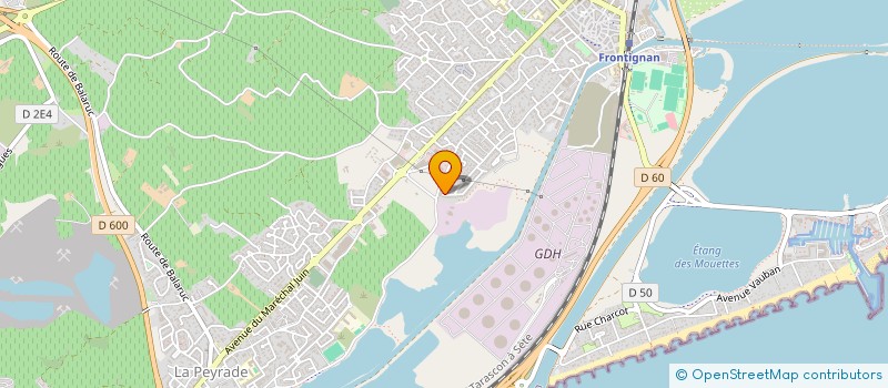 localisation de l'entreprise AUSEP à FRONTIGNAN