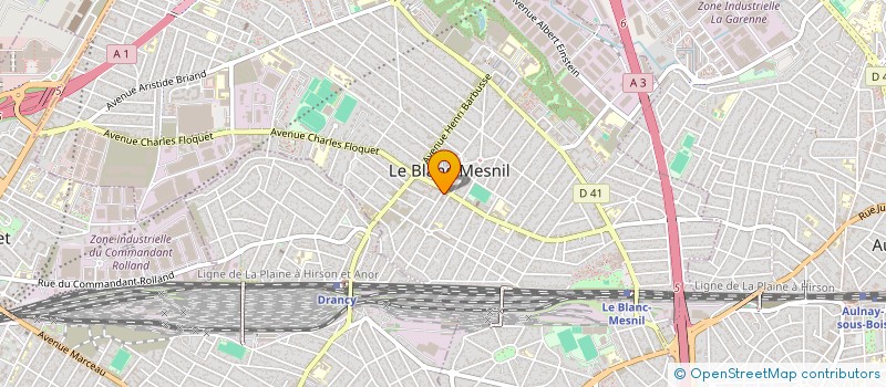 localisation de l'entreprise AUSIUM LOGISTIQUE à LE BLANC-MESNIL