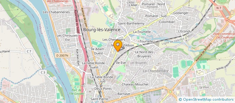 localisation de l'entreprise AUSOCO  BOURG-LES-VALENCE