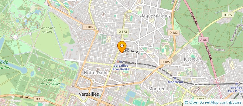 localisation de l'entreprise AUSONE GD à VERSAILLES
