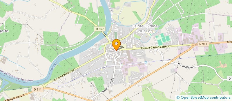 localisation de l'entreprise AUSPICIA SARL  SAINTE-LIVRADE-SUR-LOT