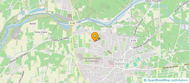 localisation de l'entreprise AUSSAGUEL  CAMARET-SUR-AIGUES